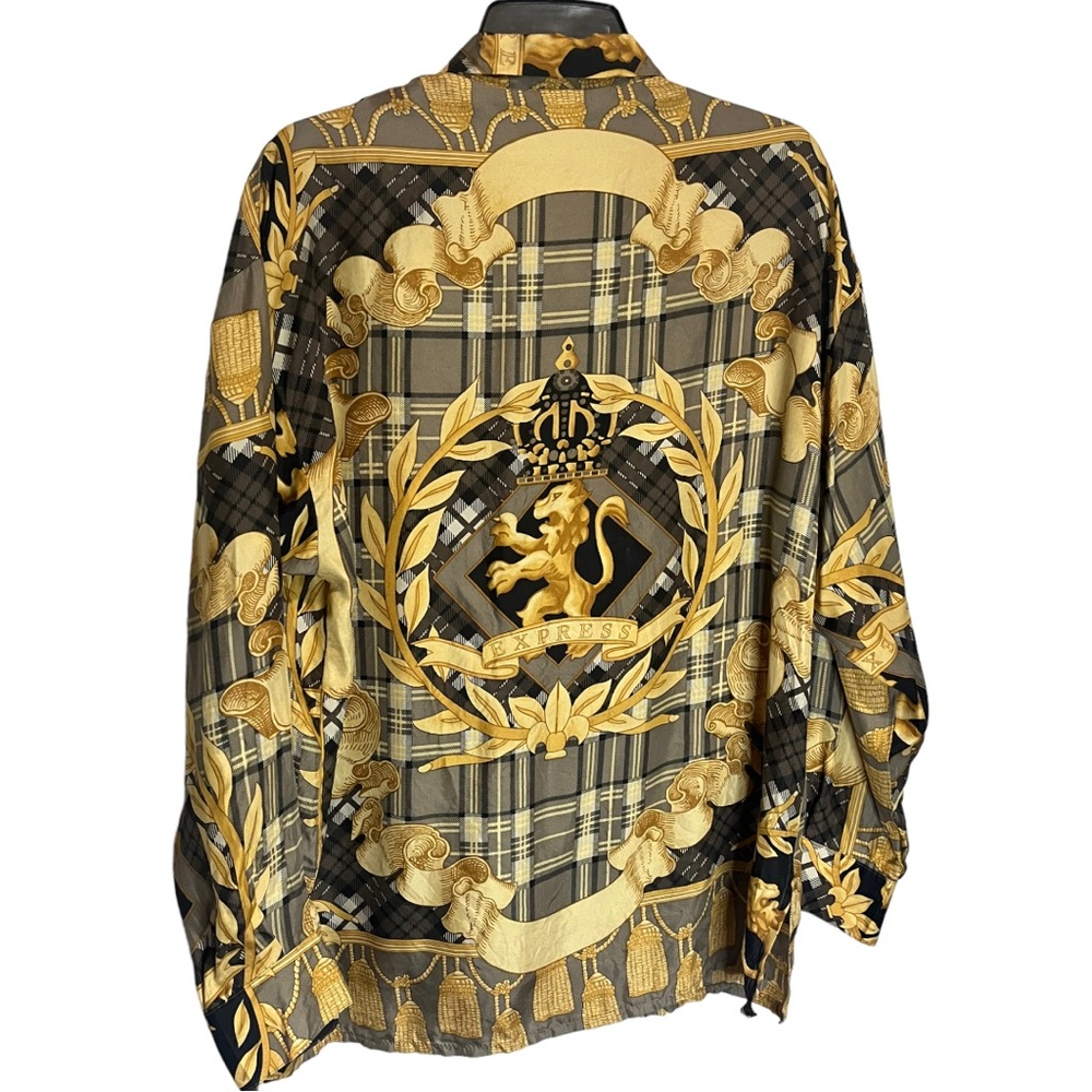 Vintage 80’s Express Silk Shirt